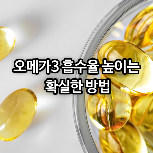 오메가3 흡수율 높이는 확실한 방법