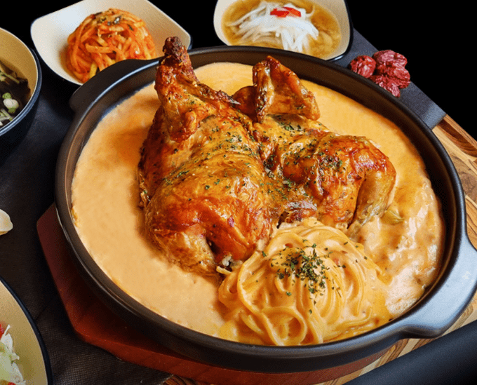 문정동 맛집 "만석계 한방누룽지통닭구이 문정본점" 음식