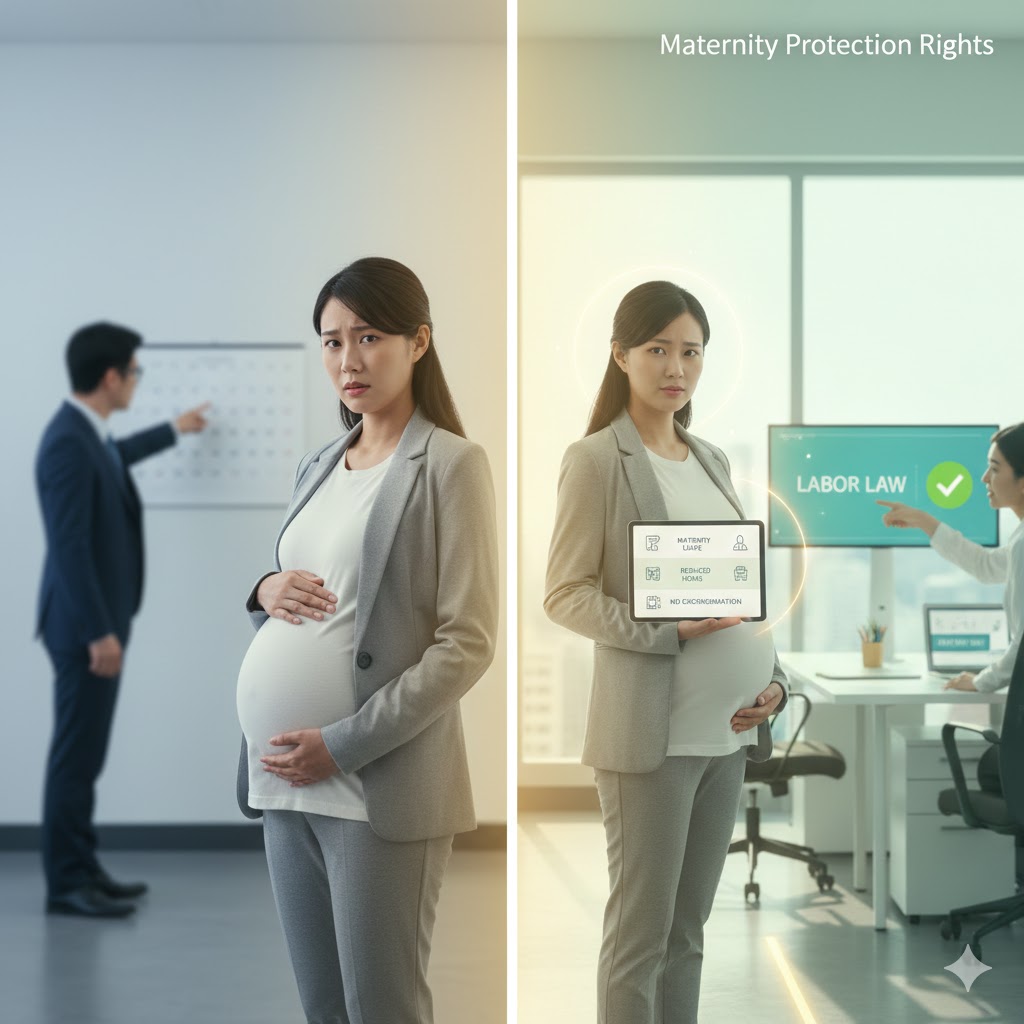 임신한 직장인 여성