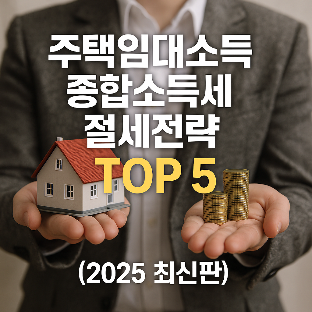 🏠 2025년 주택임대소득 종합소득세 절세전략 TOP5 - 집 가진 사람이라면 반드시 알아야 할 세금 절약법 총정리!