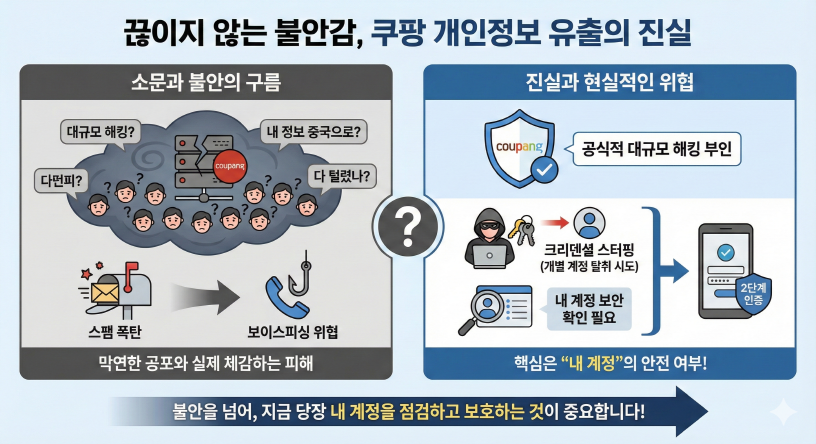 끊이지 않는 불안감, '쿠팡 털렸다'는 소문의 진실