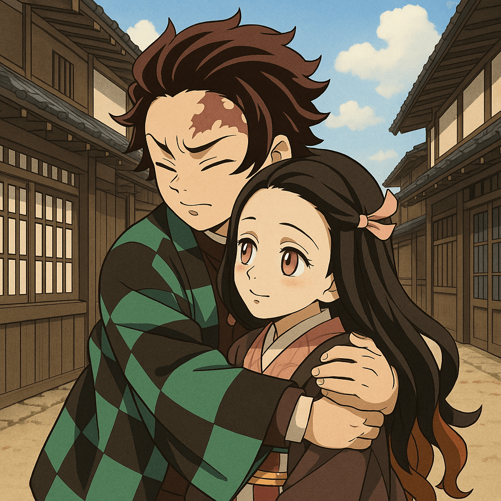 귀멸의칼날 형제자매 일러스트