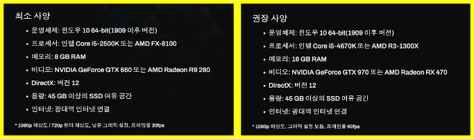 디아블로4 최소사양
