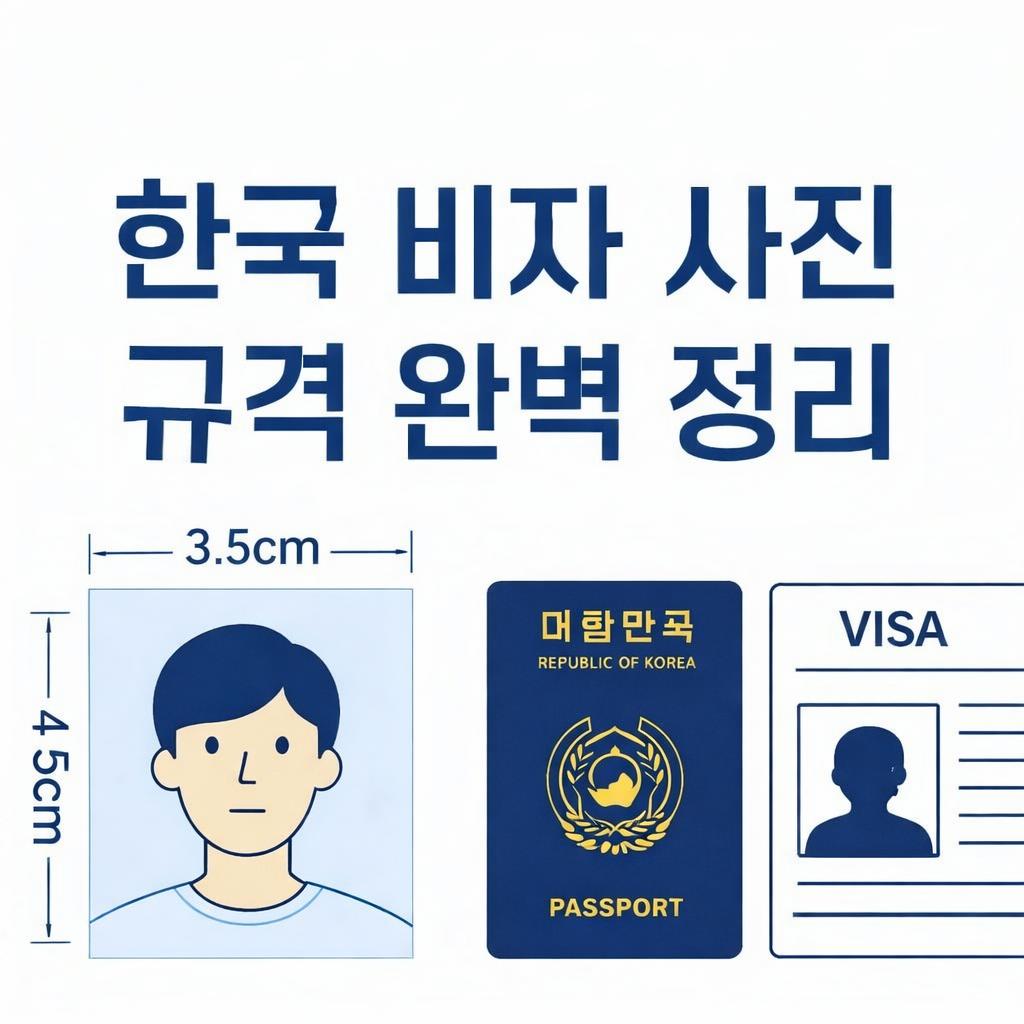 한국 비자 사진 규격 완벽 정리