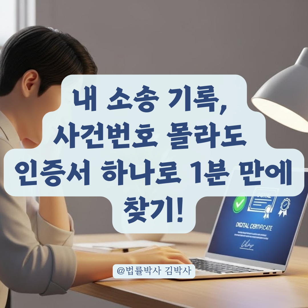 사건번호를 모르는 채무자를 위한 전국 법원 소송 기록 조회법