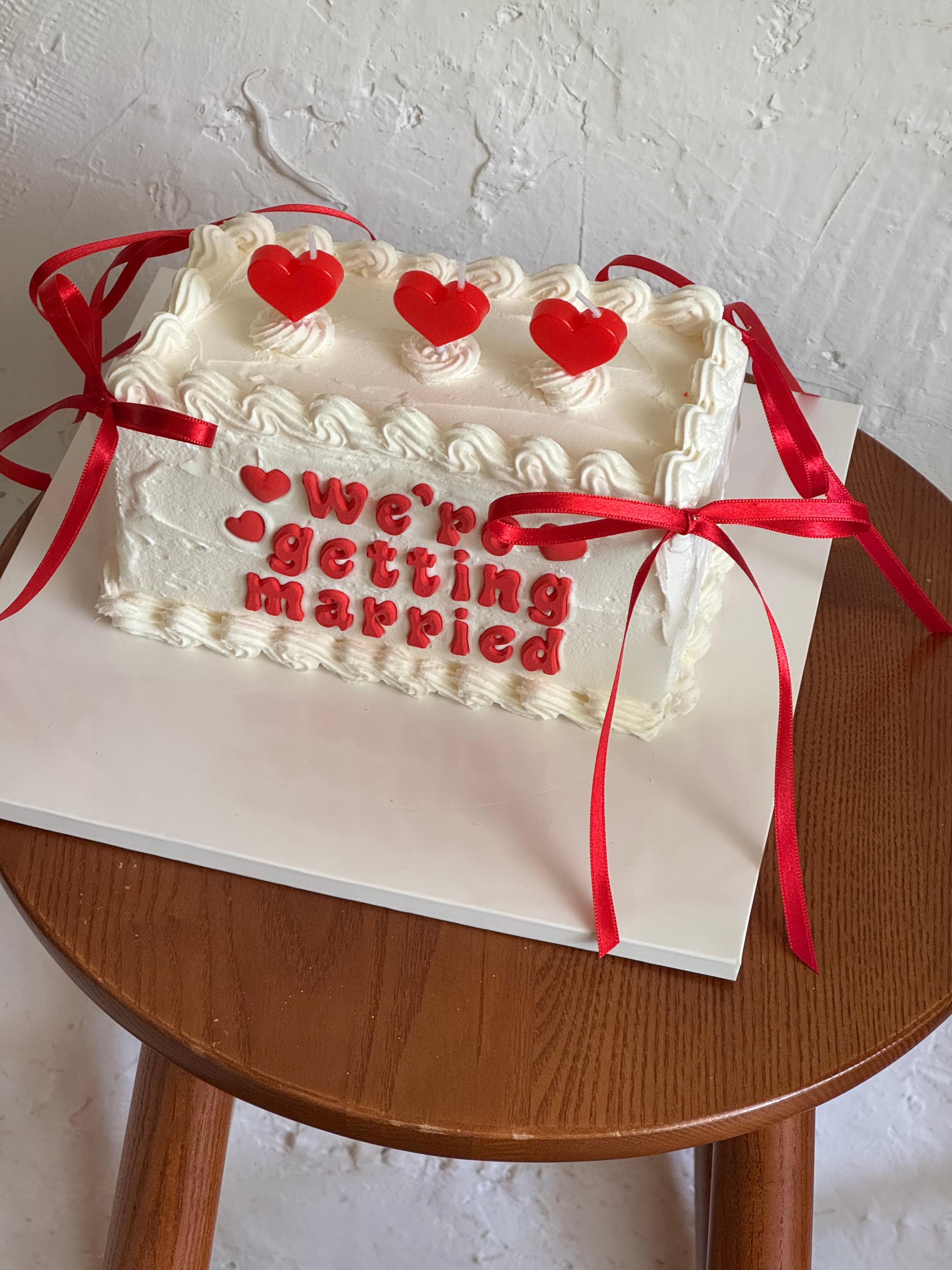 웨딩소품케이크