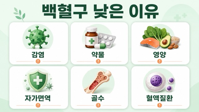 백혈구 수치가 낮은 이유 원인과 검사 기준 안내 썸네일