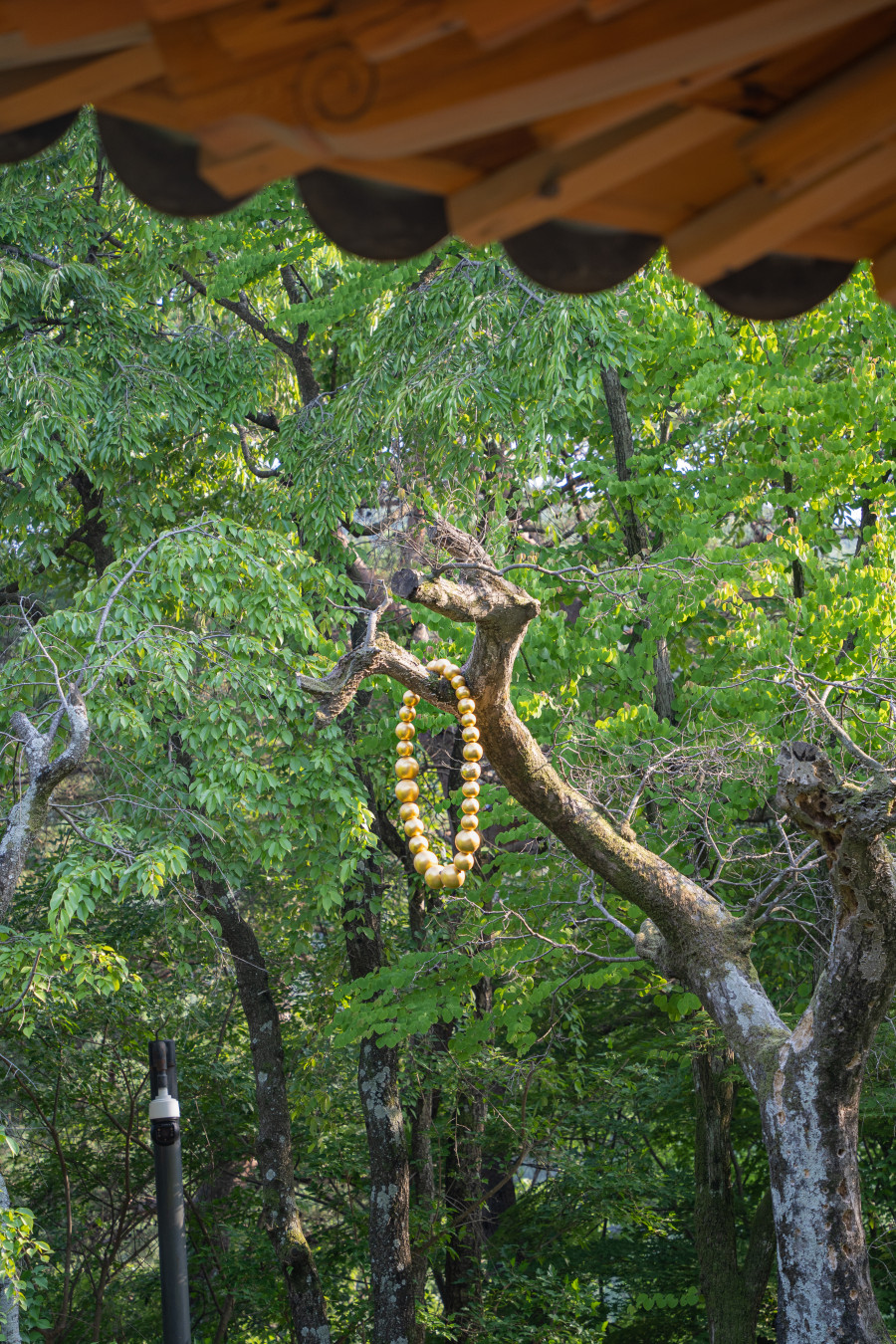 호암 미술관 황금빛 조형물