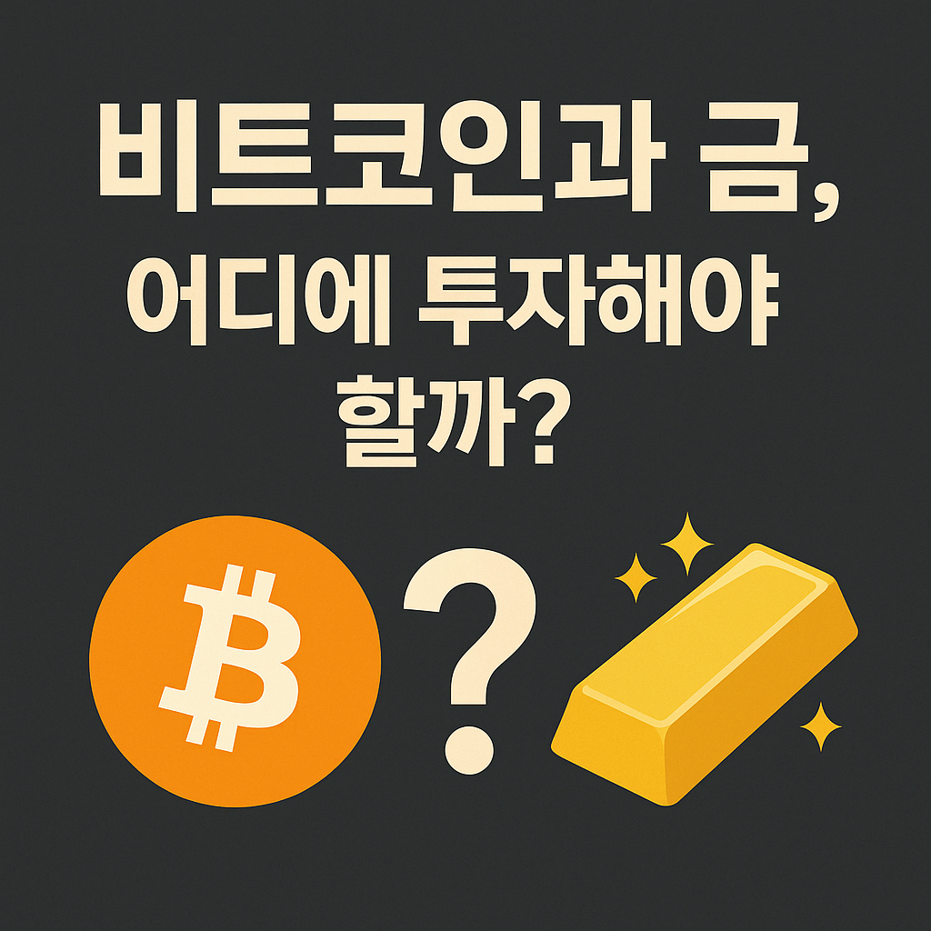 비트코인 vs 금, 지금 투자한다면 어디가 유리할까?
