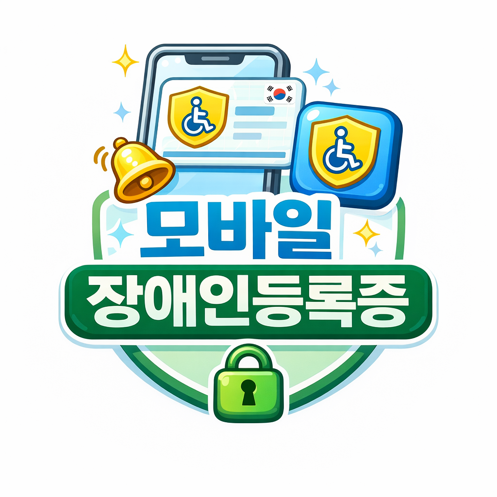모바일 장애인등록증 관련 이미지