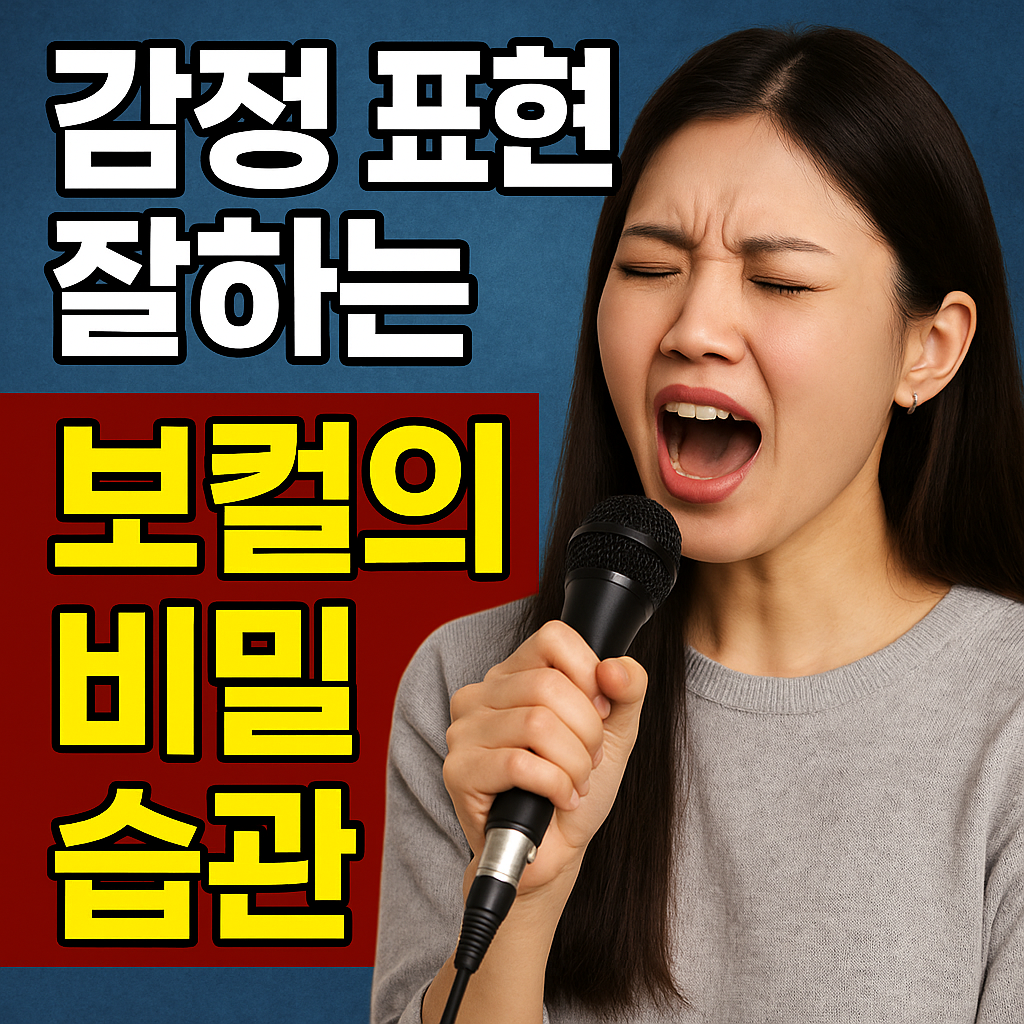 감정 표현 잘하는 보컬의 비밀 습관 관련 사진