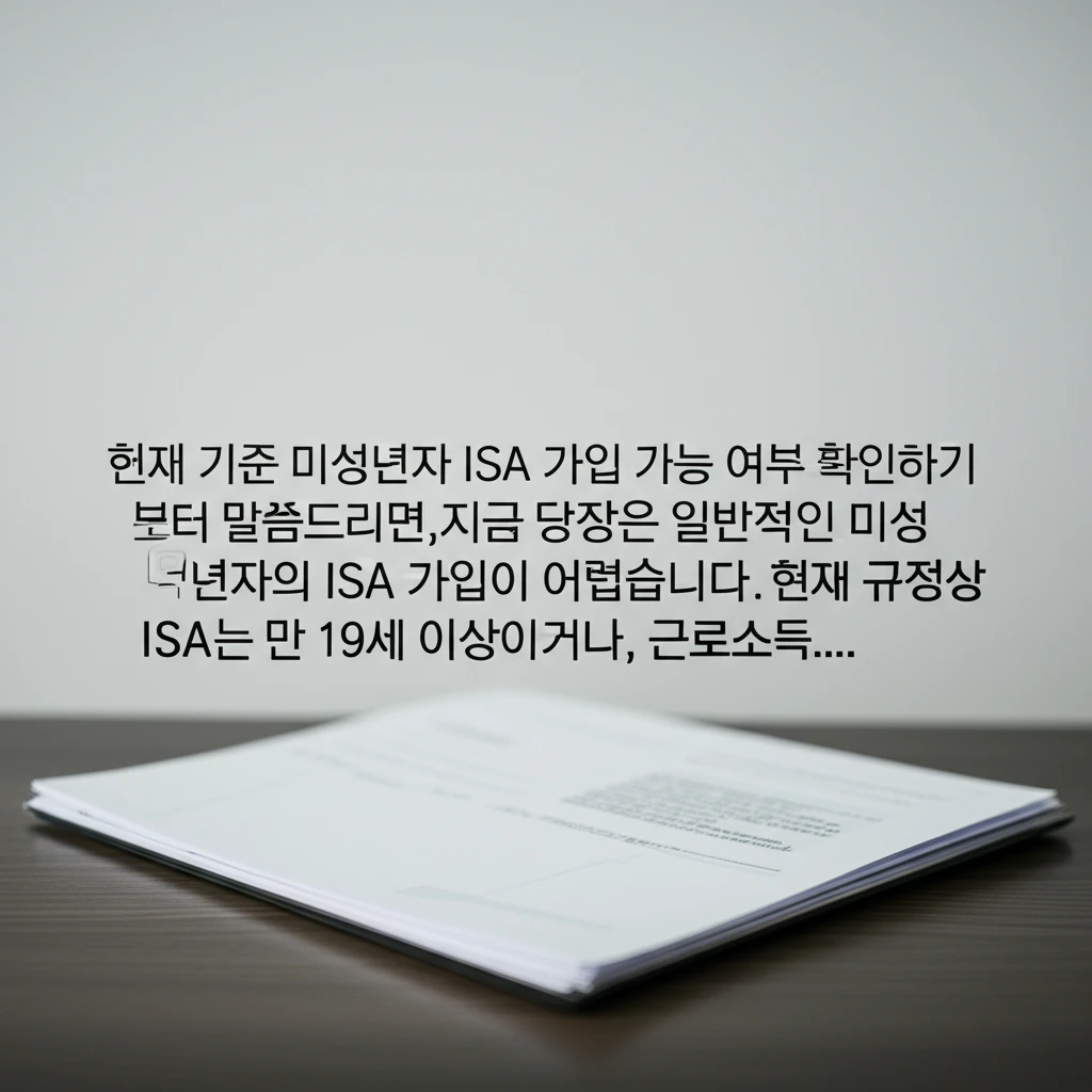 2025년 주니어 ISA 도입 전망 ..