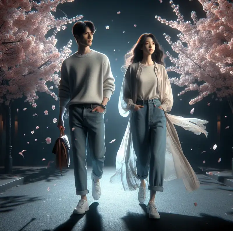 경주-4월-여행지-추천-벚꽃명소-여행하는-커플의-모습