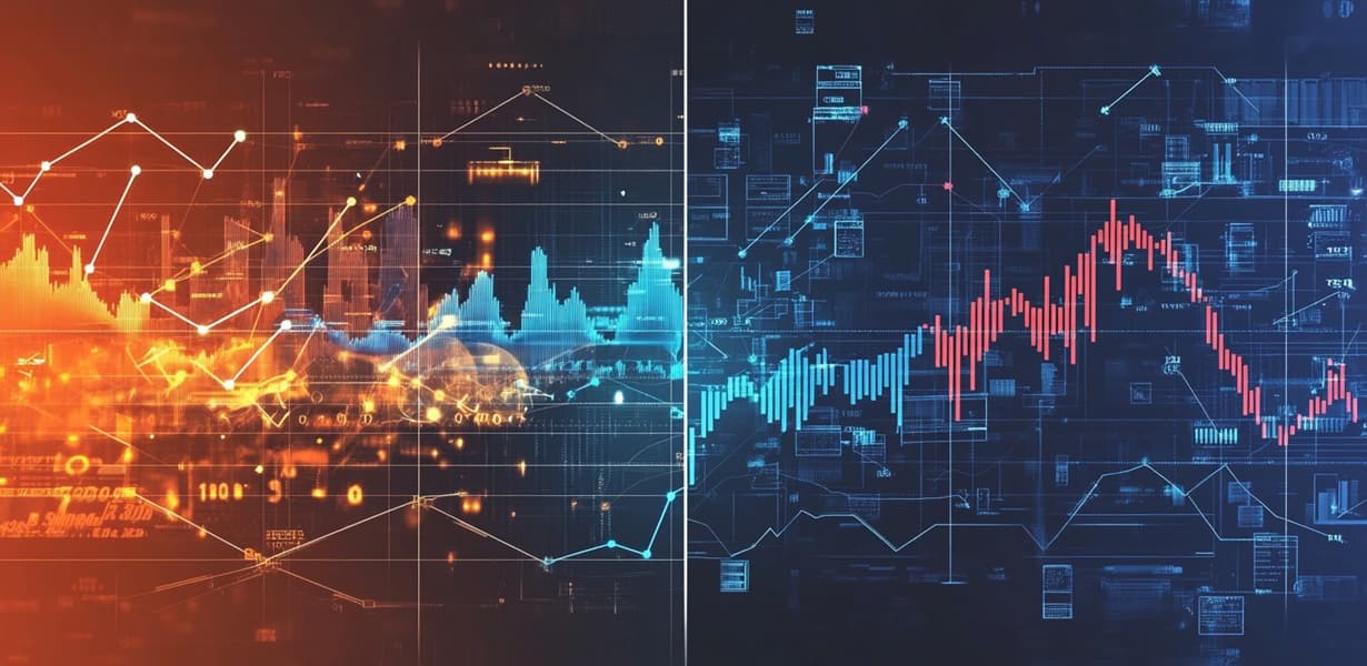 ETF와 주식의 차이를 비교하는 개념 이미지