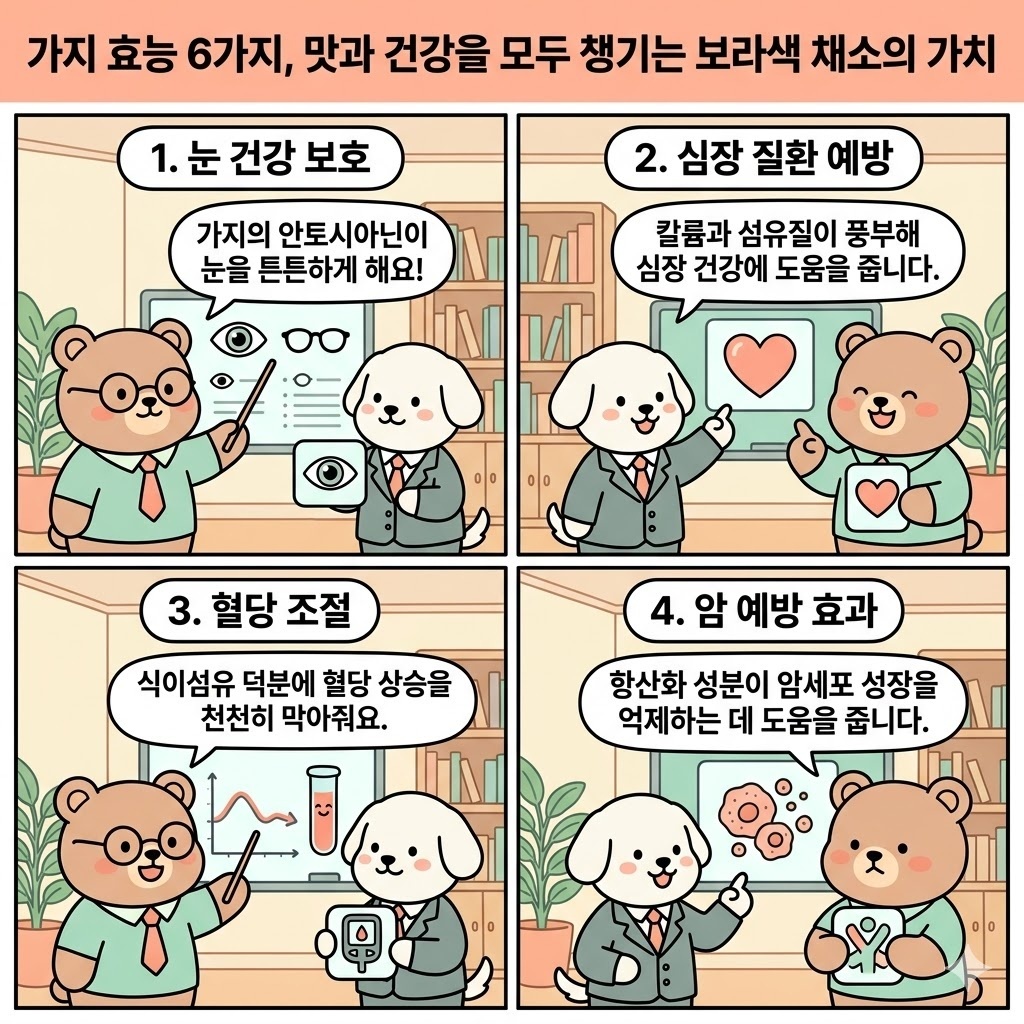 가지 효능 6가지, 맛과 건강을 모두 챙기는 보라색 채소의 가치