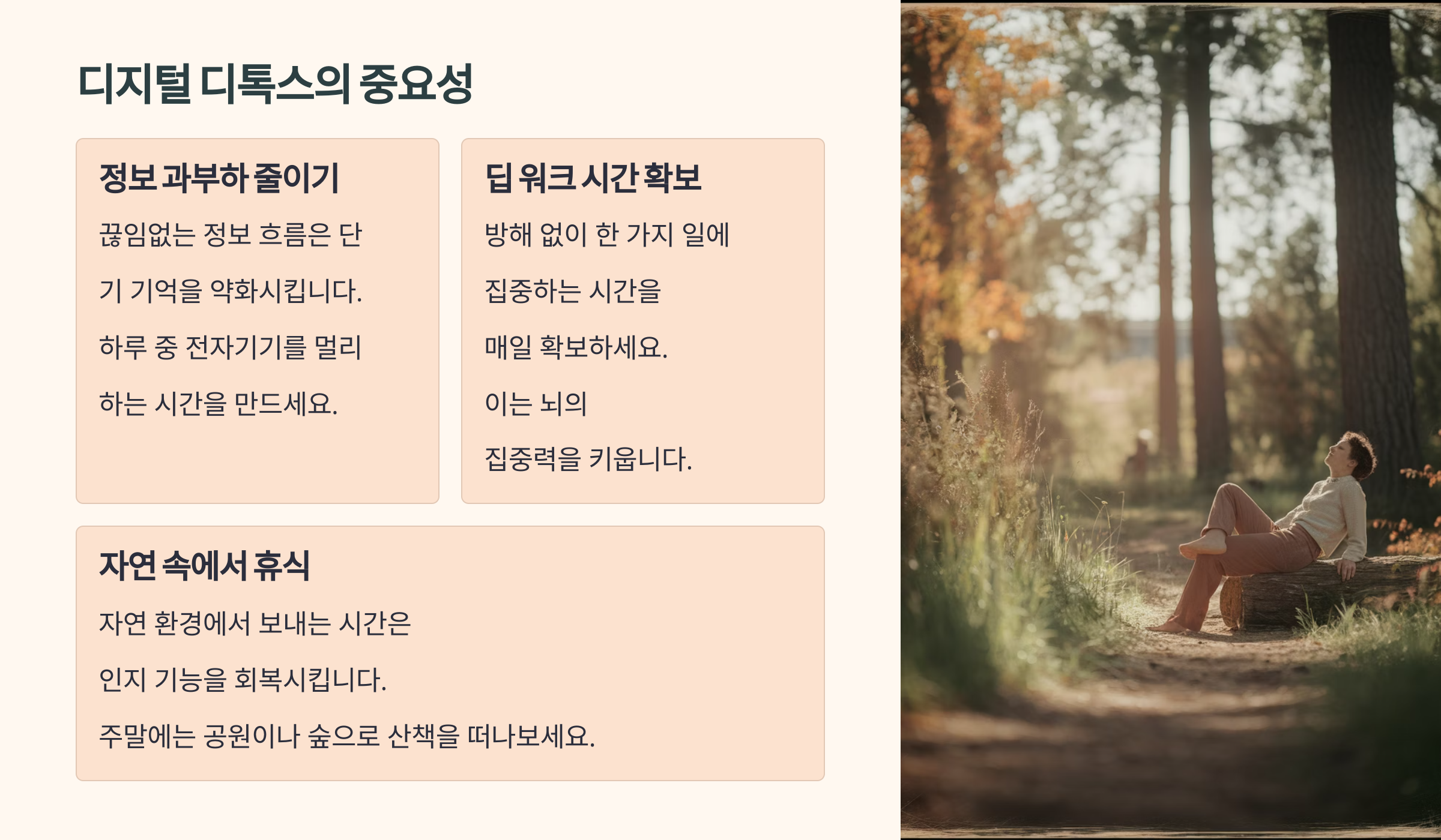 중년의 기억력을 높이는 생활 루틴