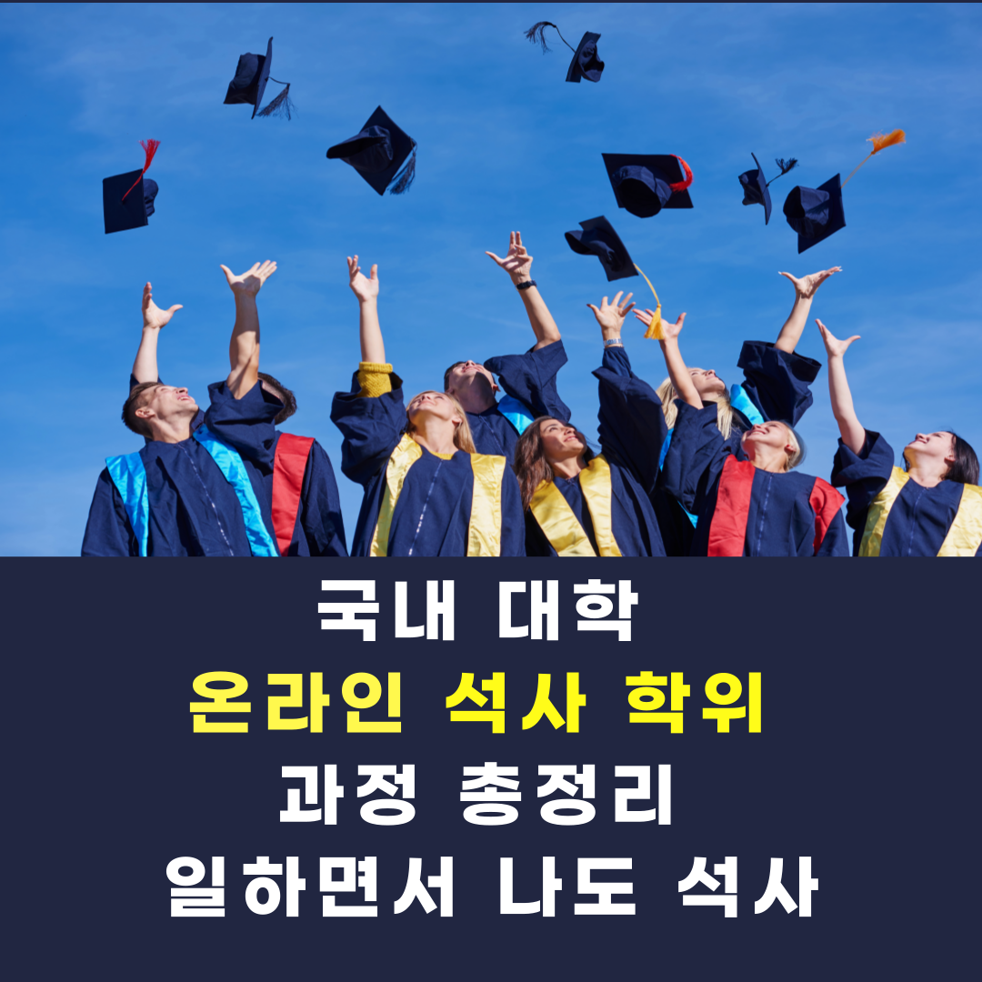 국내 대학 온라인 석사 학위 과정 총정리 일하면서 나도 석사