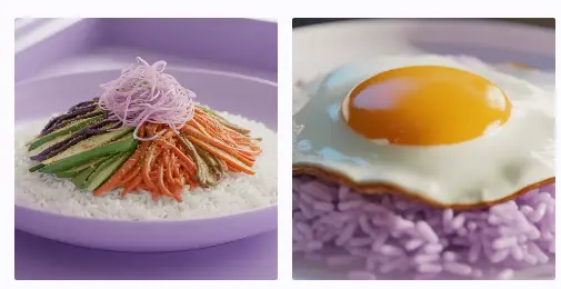 무생채 비빔밥