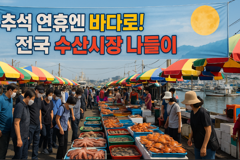 추석 연휴엔 바다로! 전국 수산시장 나들이