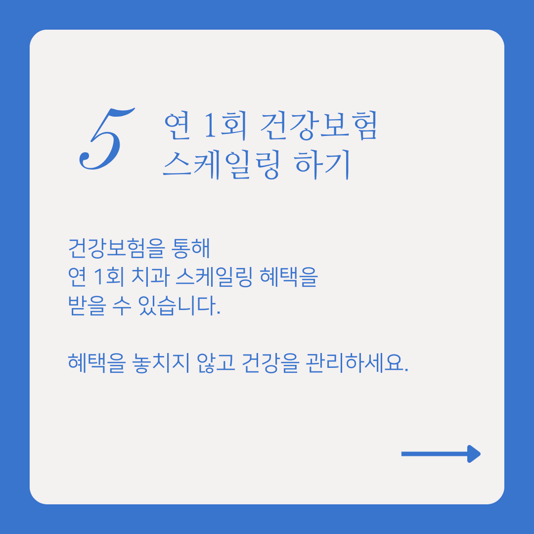 건강보험 스케일링