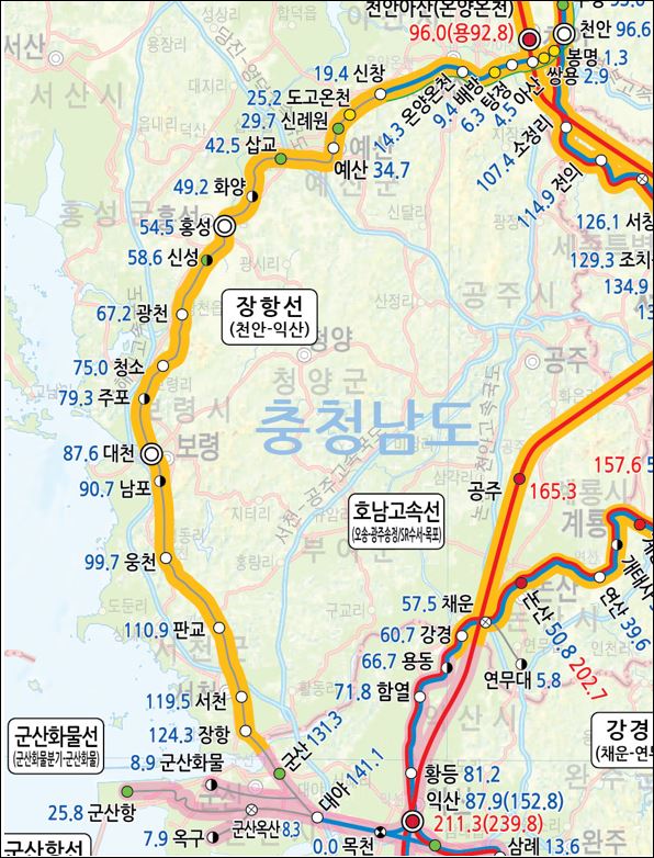 장항선 노선