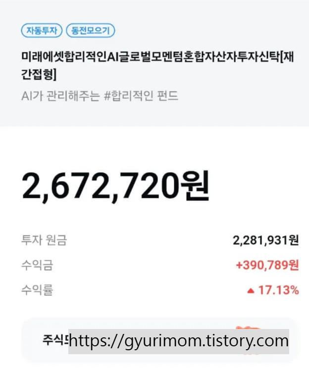 카카오페이증권 펀드 1년 반 자동투자 후기