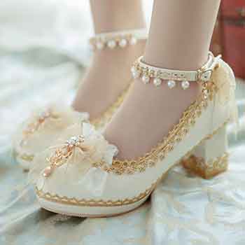 화려한 여성 힐