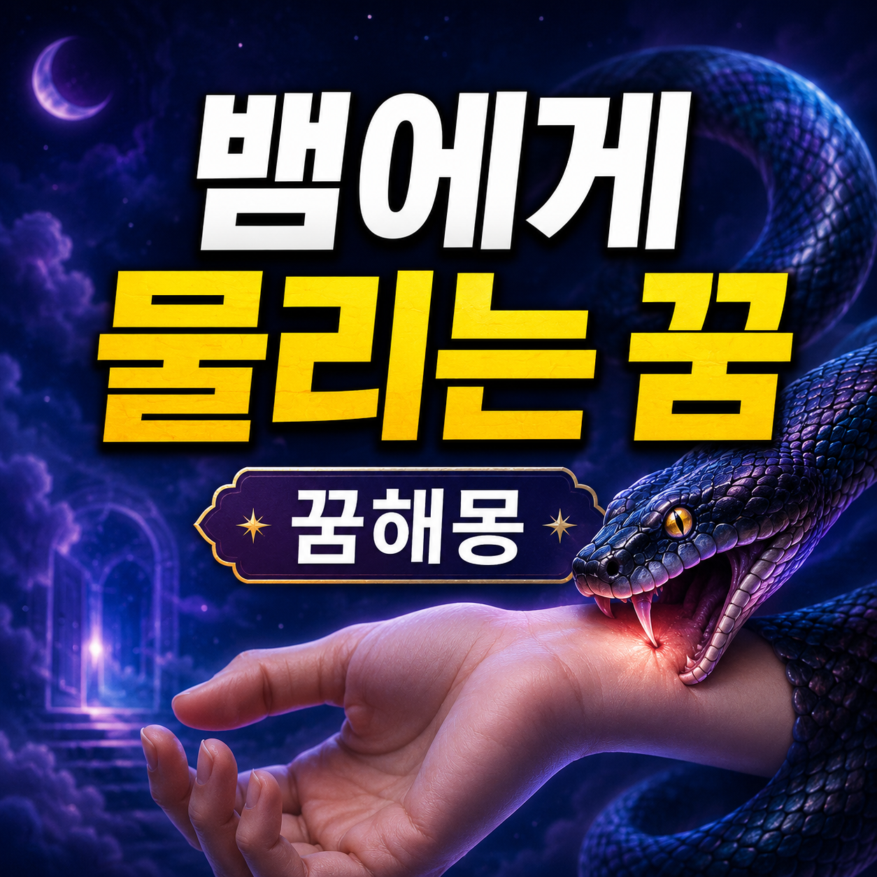 뱀에게 물리는 꿈 해몽