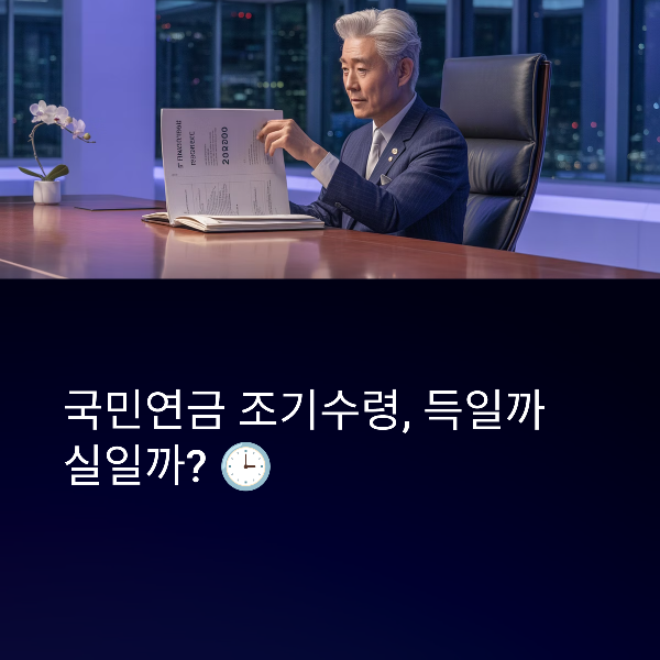 국민연금 조기수령 제도 총정리