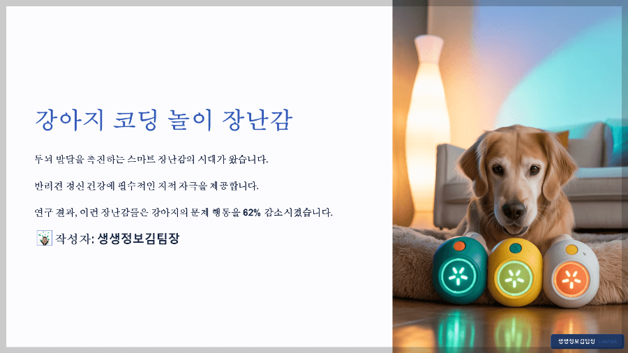 강아지 코딩 놀이 장난감