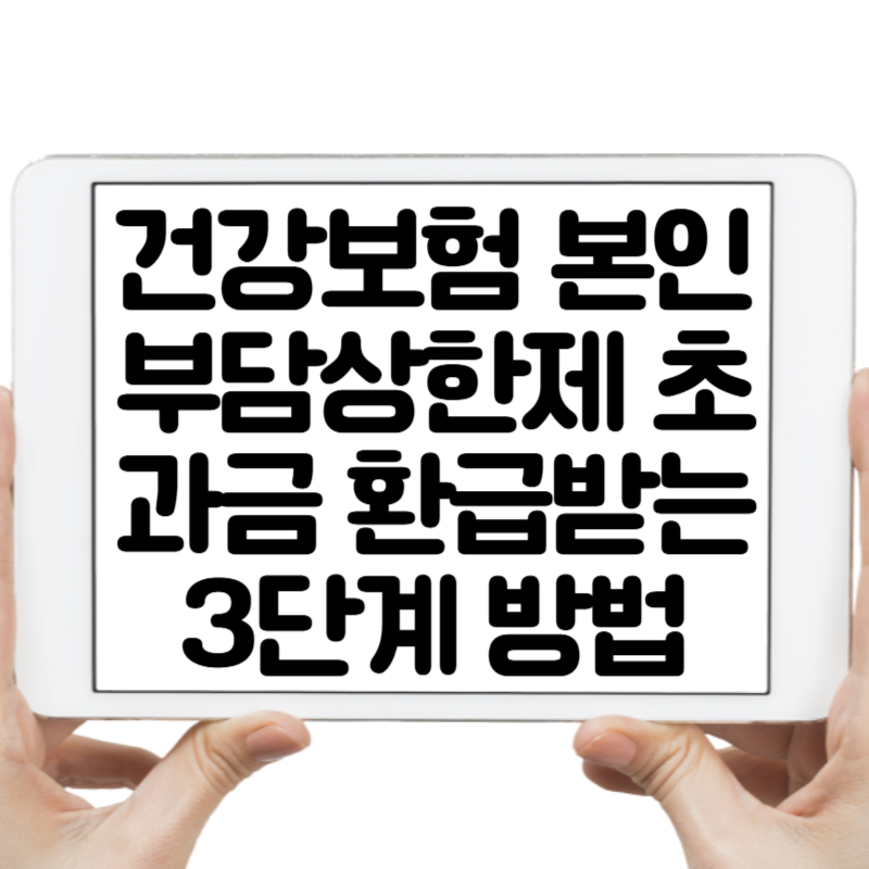 건강보험 본인부담상한제 초과금 환급받는 3단계 방법! 놓치면 손해
