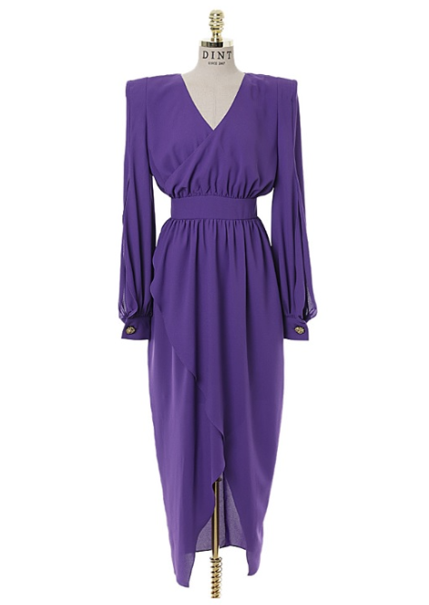 마리와 별난 아빠들 옷 정보: 박은혜 27회 보라색 원피스 주시라 패션