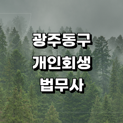광주 동구 개인회생 법무사