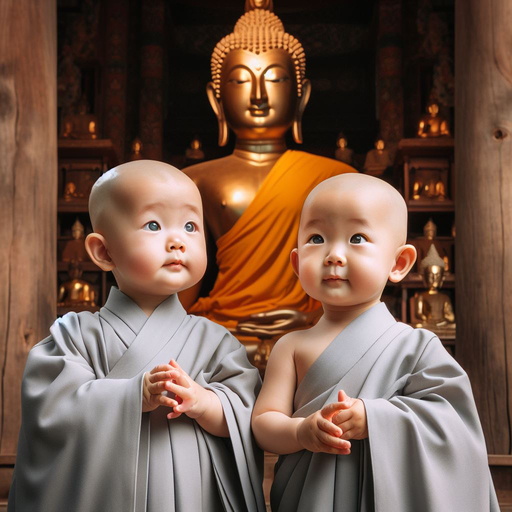 부천님 오신 날 동자승 이미지