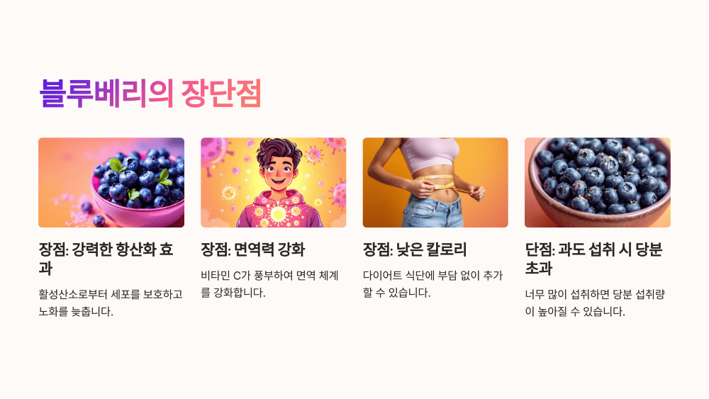 블루베리 섭취, 장점만 있을까?