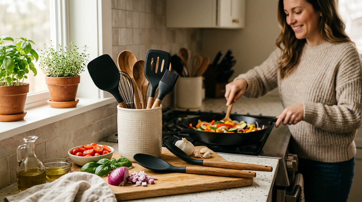 실리콘 주걱 추천 주방 조리도구 정리 보관