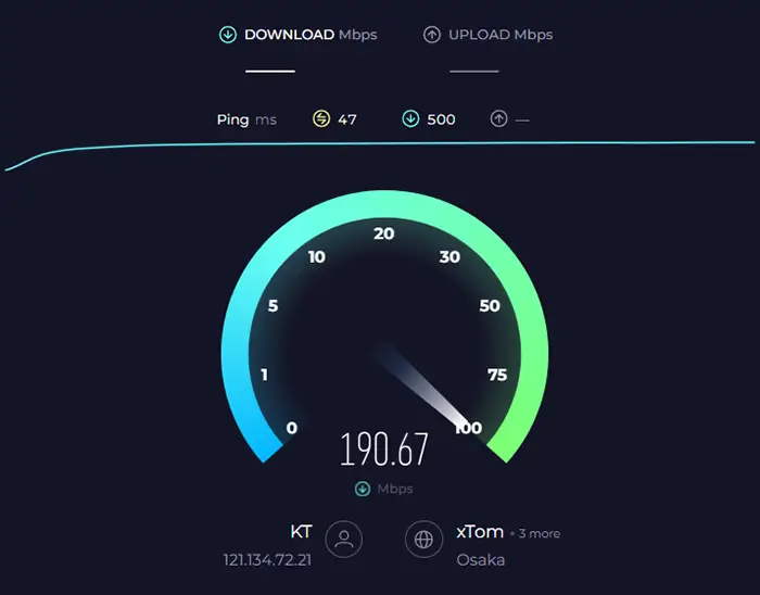 speedtest 인터넷 속도 측정하기
