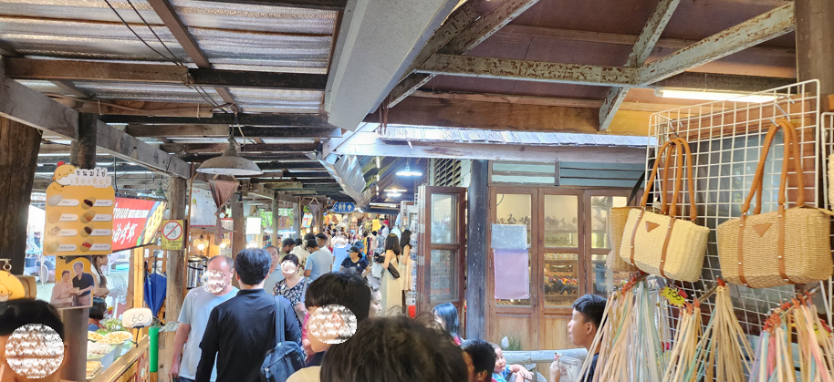 태국 수상시장 전경사진2