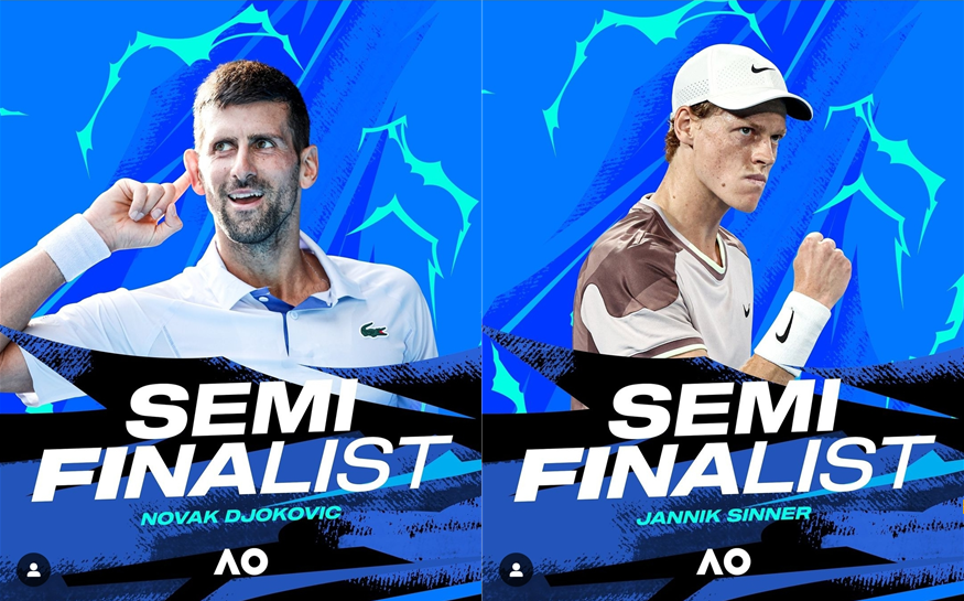 2024 호주오픈 4강 매치업