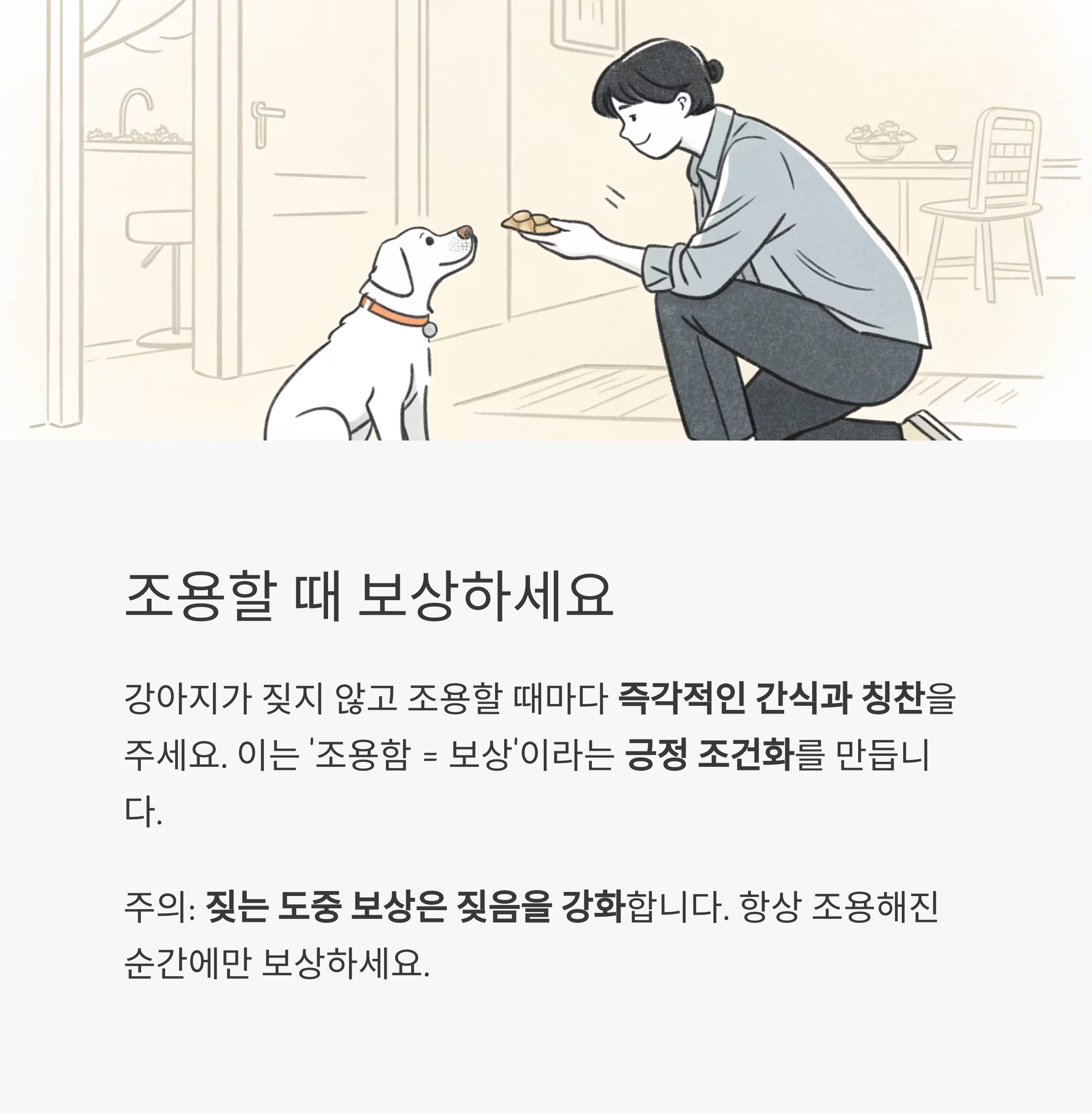 조용할 때 보상