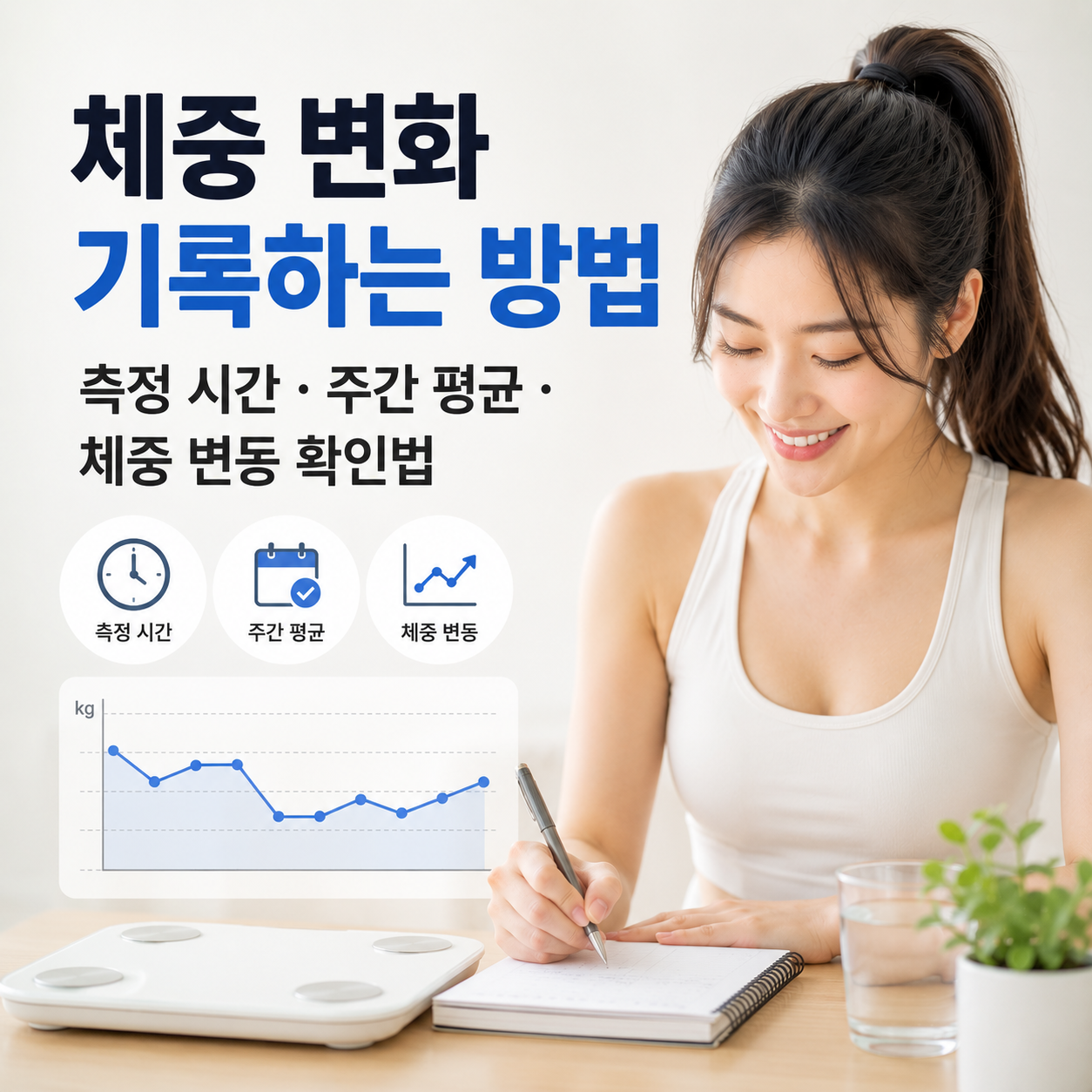 체중 변화 기록하는 방법
