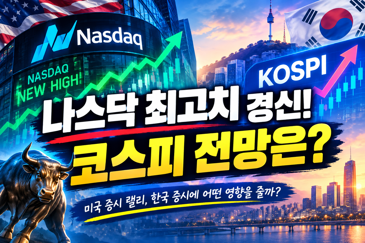 나스닥 최고치 경신과 코스피 전망