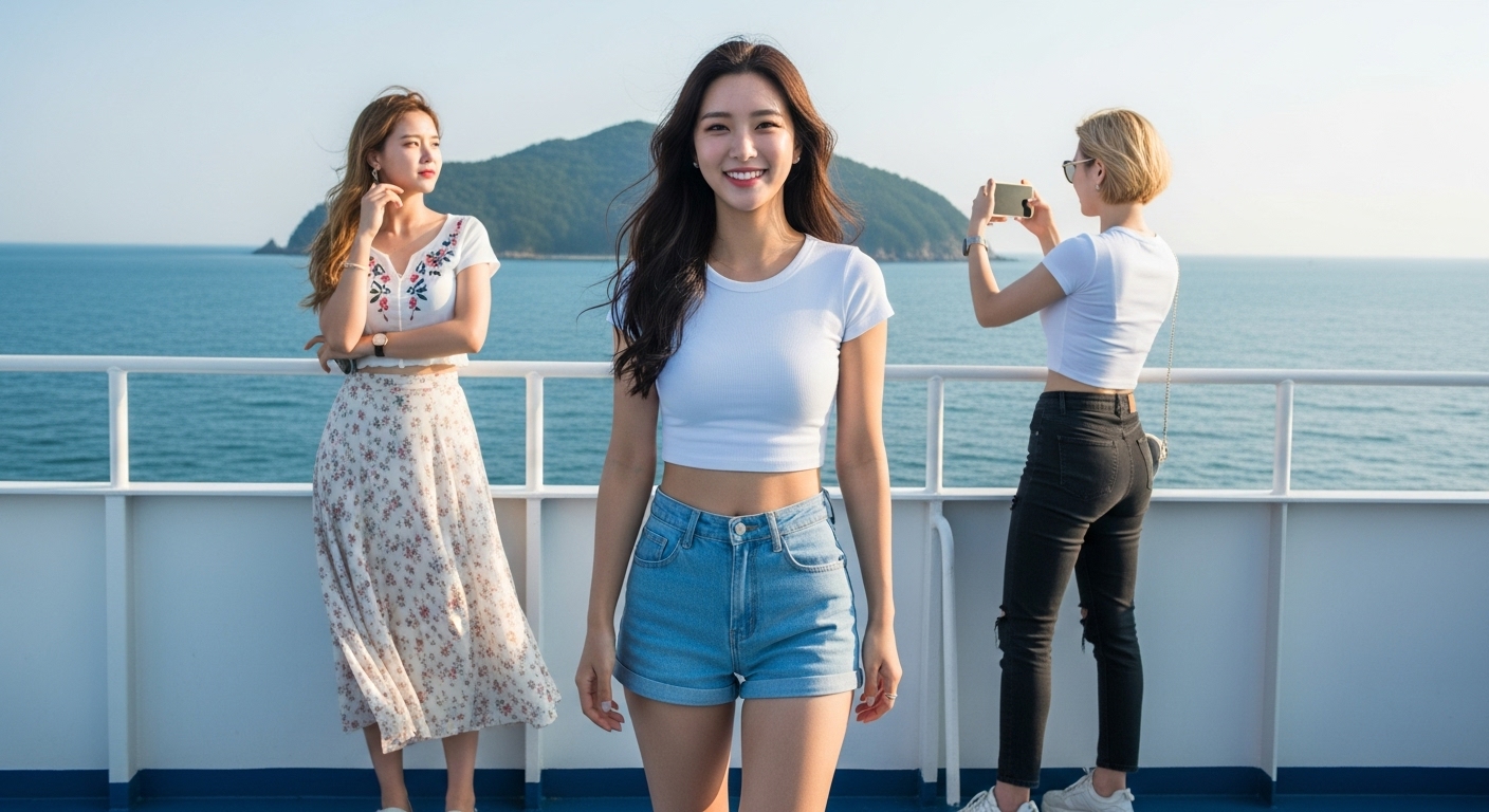 여행 중인 여자들