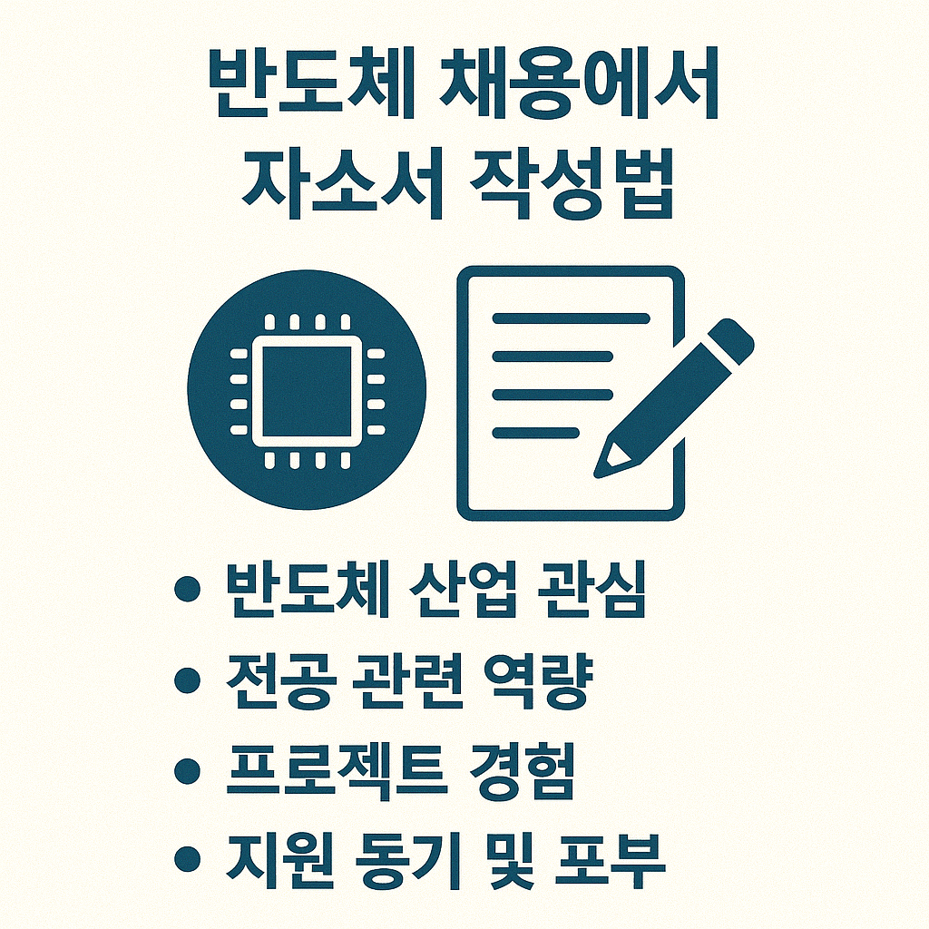 반도체 채용에서 자소서 작성법 관련 사진