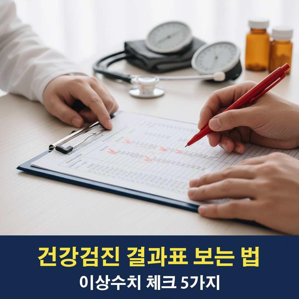 건강검진 결과표 보는 법: 이상 수치 체크 5가지