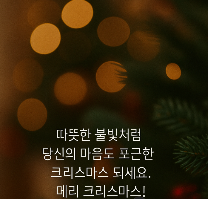 따뜻한불빛처럼-포근한-크리스마스되세요