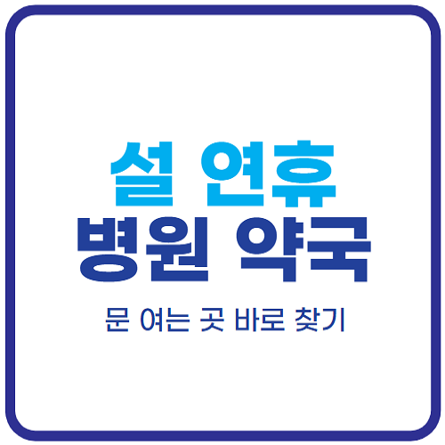 설-연휴-문-여는-병원-약국
