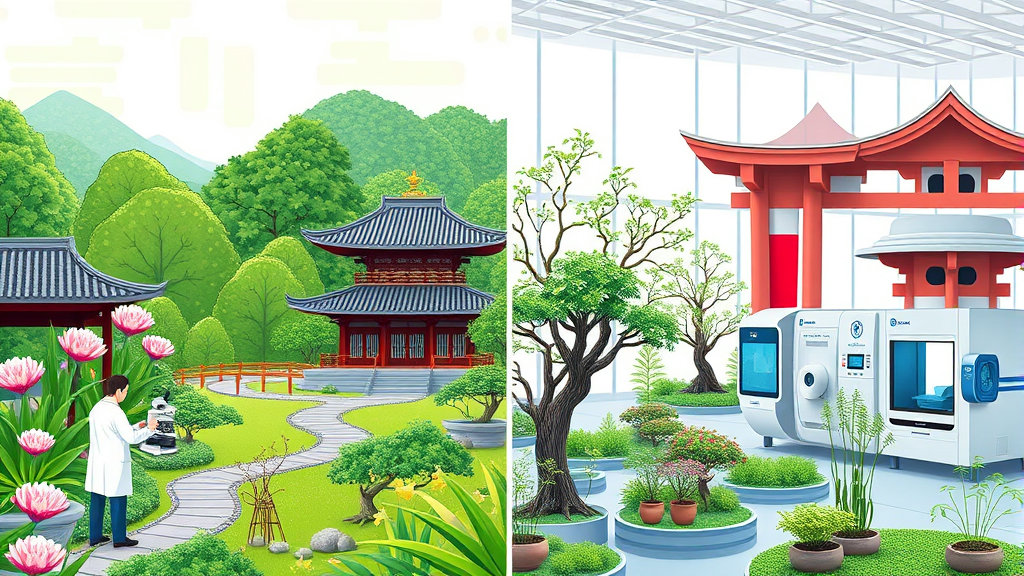 한국과 일본의 식물생리학 연구 차이