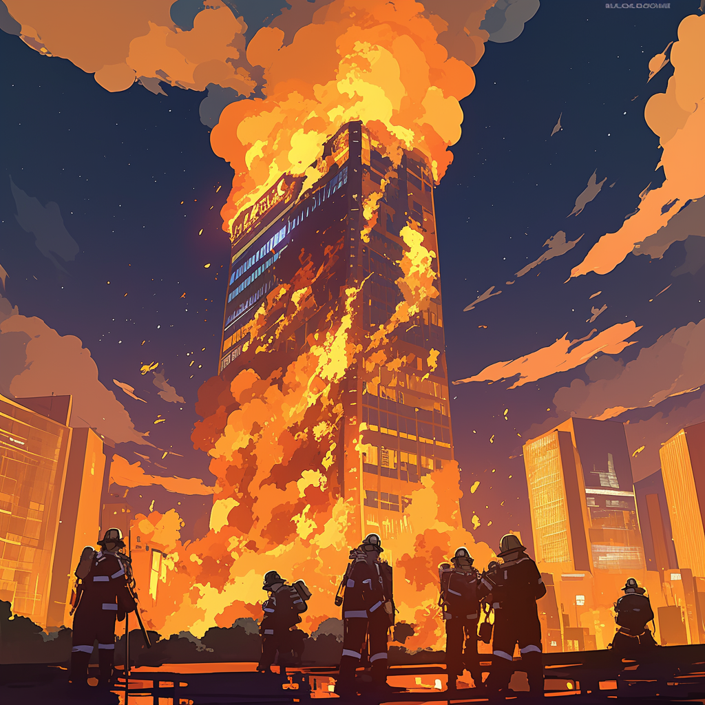 건물에 불 나는 꿈