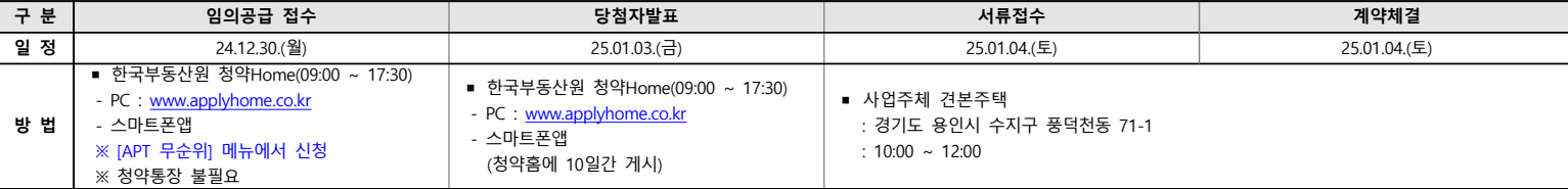 용인-푸르지오-원클러스터1단지-무순위3차-청약일정
